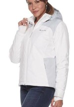 Womens Jacket Columbia Tipton Peak White Hooded Insulated Waterproof-sz 2XL - £75.54 GBP