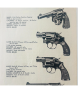 1950 Smith &amp; Wesson Police Military Colt Pistol Advertisement Vintage Gu... - €25,60 EUR