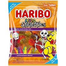 Haribo Crazy Skeletties Skeleton Gummies -160g -HALLOWEEN- Free Shipping - £6.46 GBP