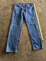 Vintage Levis 501XX Jeans Made in USA Denim Button Fly Pants Mens 34x30 Y2K 90s - £69.01 GBP