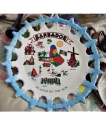 Barbados Island In The Sun - Souvenier plastic Display Plate - $146.26 MXN