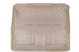 1920&#39;s Pittsburgh Paints Pressed Glass advertising coin bank - $84.15