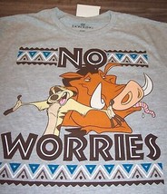 Walt Disney The Lion King Pumbaa &amp; Timon No Worries T-Shirt Small New w/ Tag - £15.73 GBP