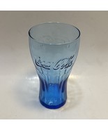 Vintage- Blue Coca- Cola Glass Classic Design Script Logo 17.2 oz - $8.90