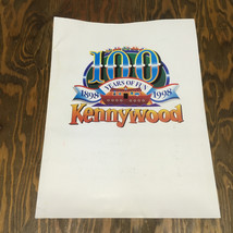 Kennywood 100 years of fun promo advertising folder with sandcastle broc... - $19.75