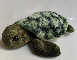 Baby Sea Turtle Green Plush Toy Stuffed Animal Aurora Mini Flopsie Splash 8” - £9.48 GBP