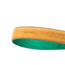 Marco Di Milano Genuine Ostrich Ostrich Leg Exotic Belt Alessio Lemon Green image 2