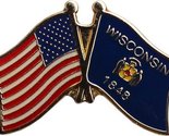 Wholesale Pack of 12 USA American State Wisconsin Flag Bike Hat Cap lape... - $32.88