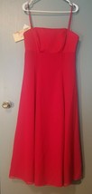 Alfred Angelo - Cherry Spaghetti Strap Prom Bridesmaid Gown Dress Size 12 - £53.39 GBP