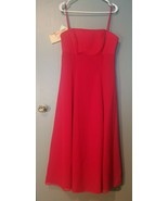 Alfred Angelo - Cherry Spaghetti Strap Prom Bridesmaid Gown Dress Size 12 - £53.15 GBP