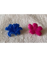 ⭕VTG, 2 x Small Vintage Hair Clips, Flowers, Art Deco, Collectible, 3cm ... - $150.76 MXN