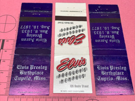 3 Vintage Matchbox Covers Elvis Presley’s Memphis Elvis Presley Birthplace  gmg - £19.57 GBP