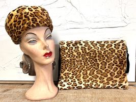 Vintage 30s 40s Fur Hand Muff Purse Matching Hat  Not Rabbit Large - $245.03