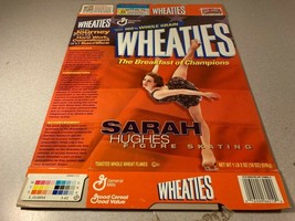 2003 Wheaties 75th Sarah Hughes Figure Skating Empty Flat Box - $9.99