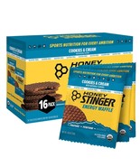 Honey Stinger Organic Gluten Free Cookies &amp; Cream Waffle | Energy Stroop... - $34.63