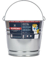 10 qt quart Heavy Duty Galvanized SteeL BUCKET rOund Pail BEHRENS 1210GS - $58.43