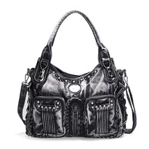 2022 Fashion Women Bag Denim Handbag Large Capacity Blue Shoulder Bag Weave Wome - £60.08 GBP