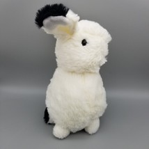 Walmart brand Black and White Plush stuffed Bunny toy Artic Hare 9" Tall - £10.11 GBP