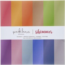 Parklane Shimmer Printed Cardstock • 48 Sheets • Assorted colors • 12” x... - $33.33 CAD