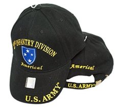K&#39;s Novelties U.S. Army 23rd Infantry Division Americal Black Embroidered Cap Ha - £11.65 GBP