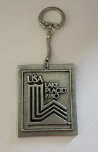 USA Lake Placid 1980 Olympics Metal Keychain Key Chain - £15.44 GBP