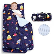 Toddler Nap Mat With Pillow And Blanket-53 X 21 X1.5 Inches,Extra Large,Rolled N - £55.94 GBP