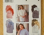 9818 Simplicity Sewing Pattern Size Y 18-22 Ladies Shirt Loose Button Front - $9.89
