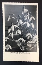 Vintage Original European Congratulations Greeting Card Flowers RPPC - £7.03 GBP