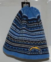 Reebok Team Apparel NFL Licensed Los Angeles Chargers Blue Tassel Knit Hat image 1