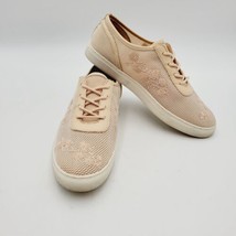 Antonio Melani Women&#39;s Sneakers Embroidered Peach Size 8M - £18.37 GBP