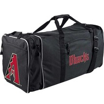 MLB Arizona Diamondbacks Baseball Expandable Duffel Bag Black 28&quot; x 12&quot; x12&quot; - £25.31 GBP