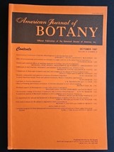 American Journal of BOTANY Official Publication October 1987 Volume 74 N... - £23.38 GBP
