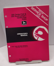 John Deere Operator&#39;s Manual 235 Center Fold/235 DuraCushion Disks OM-A4... - £11.82 GBP