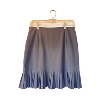 Briggs New York Black Pleated Hem Skirt Women’s 10P Petite Career - $39.60