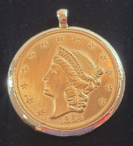 Kellogg &amp; Co 1854 Replica Lady Liberty Coin Pendant - $39.99