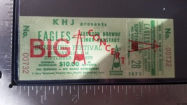 THE EAGLES / LINDA RONSTADT VINTAGE 09 28, 1975 UNUSED WHOLE CONCERT TIC... - $770.09 MXN