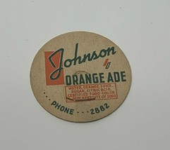 Johnson Orangeade POG Hawaii  Milk Cap Vintage Advertising - £11.62 GBP