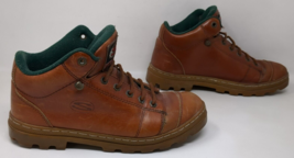 Vintage Y2K Skechers Chunky Ankle Boots Leather Lace Up Brown Shoes Mens... - $48.50