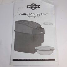 Petsafe Healthy Pet Simply Feed PFD00-14574 manual operating guide instr... - $273.78 MXN