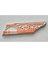 Tennessee die cut rubber fridge magnet orange white Nashville - $9.71