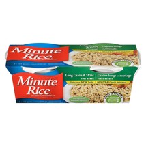 6 X Minute Rice Long Grain &amp; Wild Fine Herbs Rice Cups 125g Each - Free ... - £29.90 GBP