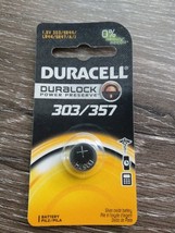 1 NEW DURACELL 303/357 SR44 LR44 SR47 SILVER OXIDE BATTERY NEW - $5.82