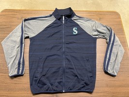 Seattle Mariners Men&#39;s Blue/Gray MLB Track Jacket - GIII by Carl Banks - Large - £22.13 GBP