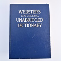 Websters New Universal Unabridged Dictionary Deluxe Second 2nd Edition 1983 HC - £7.57 GBP