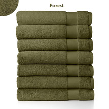 Sferra Bello Green Bath Sheet Towel Forest Soft Solid 100% Cotton 40&quot; X 70&quot; NEW - £51.95 GBP