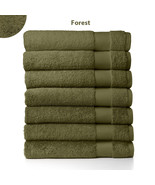 Sferra Bello Green Bath Sheet Towel Forest Soft Solid 100% Cotton 40" X 70" NEW - £52.12 GBP