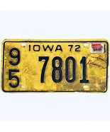 1974 United States Iowa Winnebago County Passenger License Plate 95 7801 - £14.87 GBP