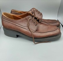 Nunn Bush mens shoes Size 10.5 Brown tan NXXT leather dress Oxford Style # 83984 - £19.29 GBP