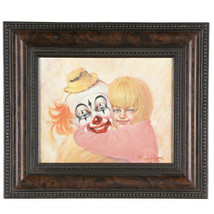 &quot; Daddy The Clown &quot; Par Anthony Sidoni 1999 Signée Huile sur Toile 8 &quot; x10 &quot; - £1,636.83 GBP