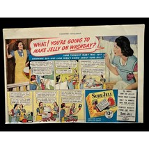 Sure-Jell Vintage Print Ad 30s Comic Strip Style General Foods Jams Jellies - $21.87